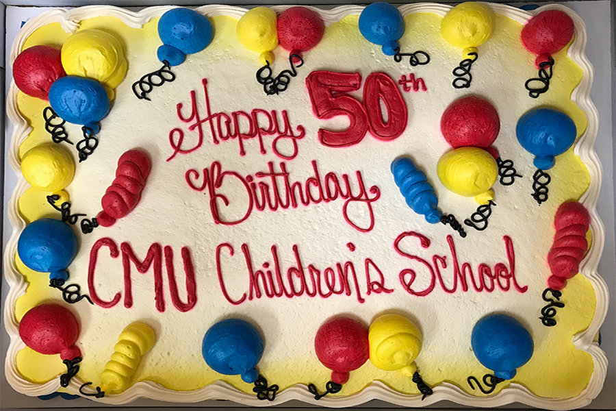 Carnegie Mellon University’s Children’s School birthday party cake.
