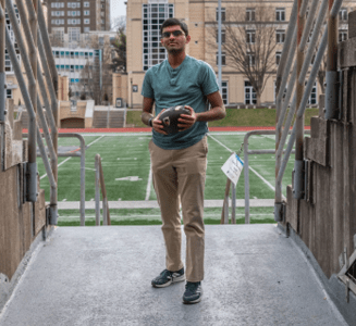 CMU sophomore and football fanatic, Abhishek Varadarajan, is gaining yards toward his own goal line: a career in the NFL. His project “Trench Chess,” a semifinalist in NFL’s 2025 Big Data Bowl, analyzes different ways a defense can create confusion at the line of scrimmage.