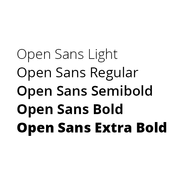 free font open sans bold