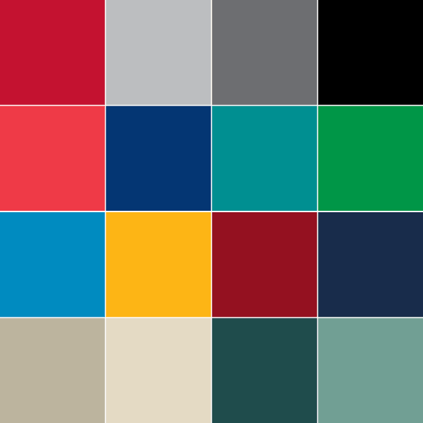 A swatch of the CMU colors.