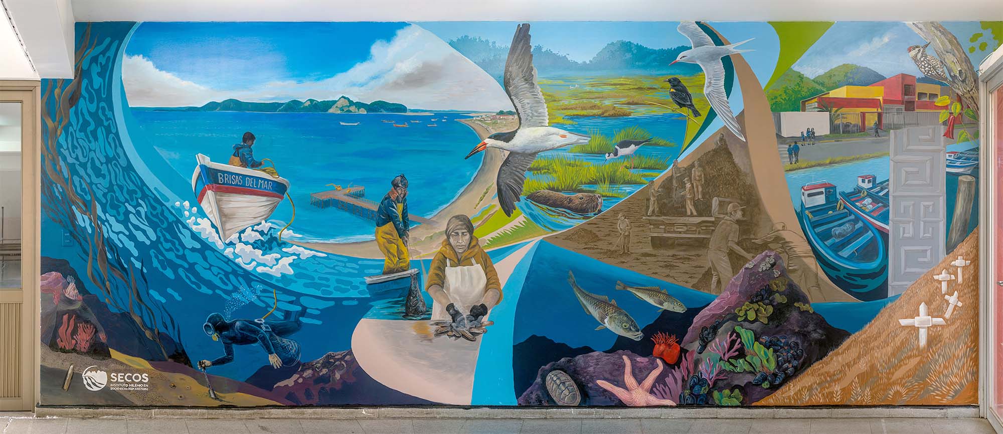 The coastal mural in Tubul.