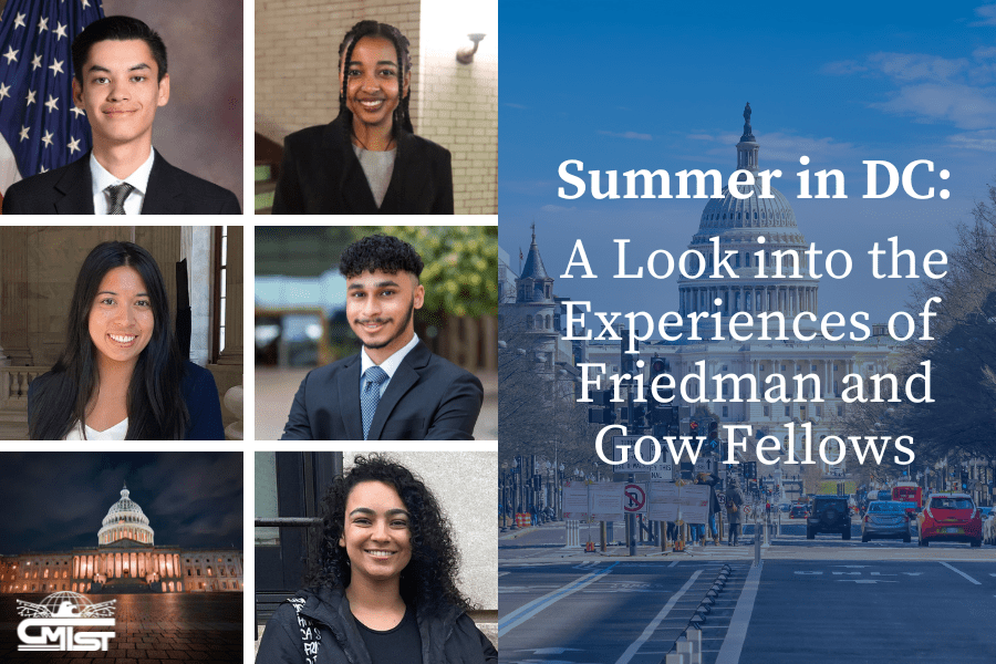 Friedman and Gow Fellows interning in Washington, DC in summer 2024