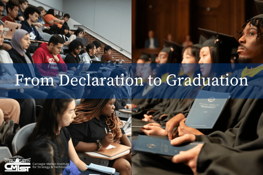 from declaration to graduation graphic