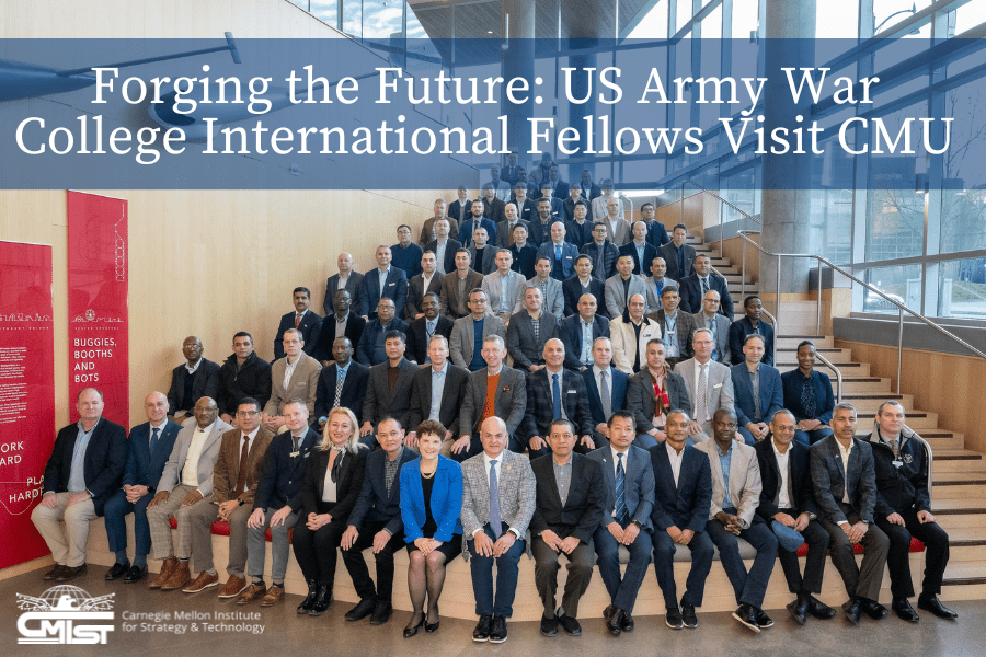 Seventy-five military officers representing 72 partner countries came to Carnegie Mellon University (CMU) to learn about current security challenges.