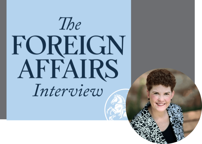 The Foreign Affairs Interview with guest Audrey Kurth Cronin