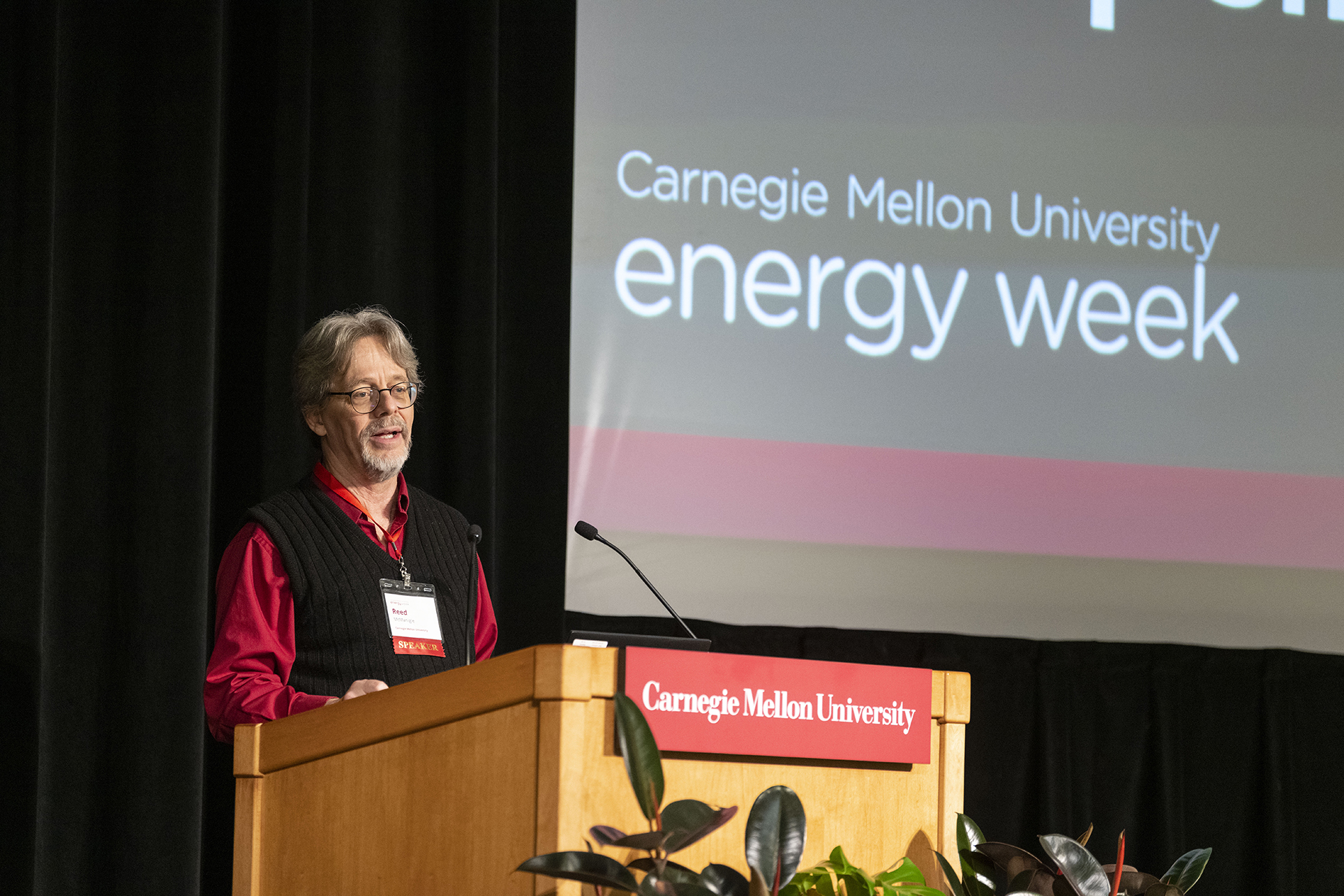 Reed McManigle at the CMU Energy Week