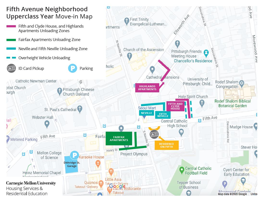 Fifth Avenue Move-in Map