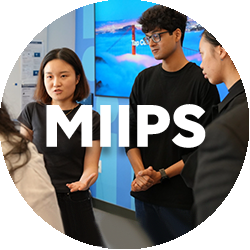 miips students present their project to a group of project sponsors
