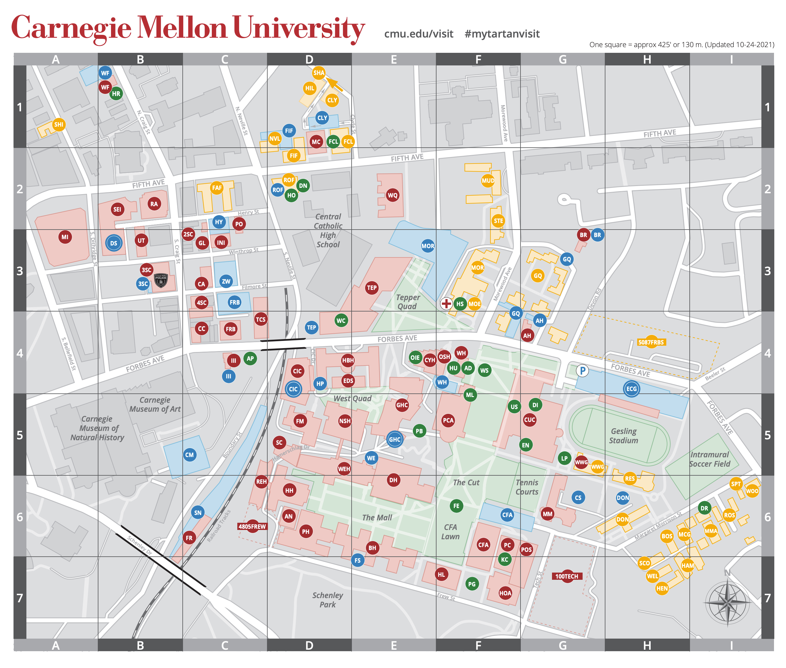 cmu campus map image