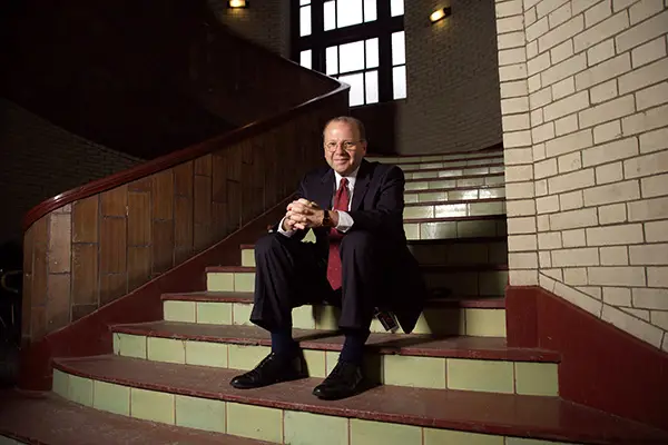 Jared Cohon in Baker/Porter Hall.