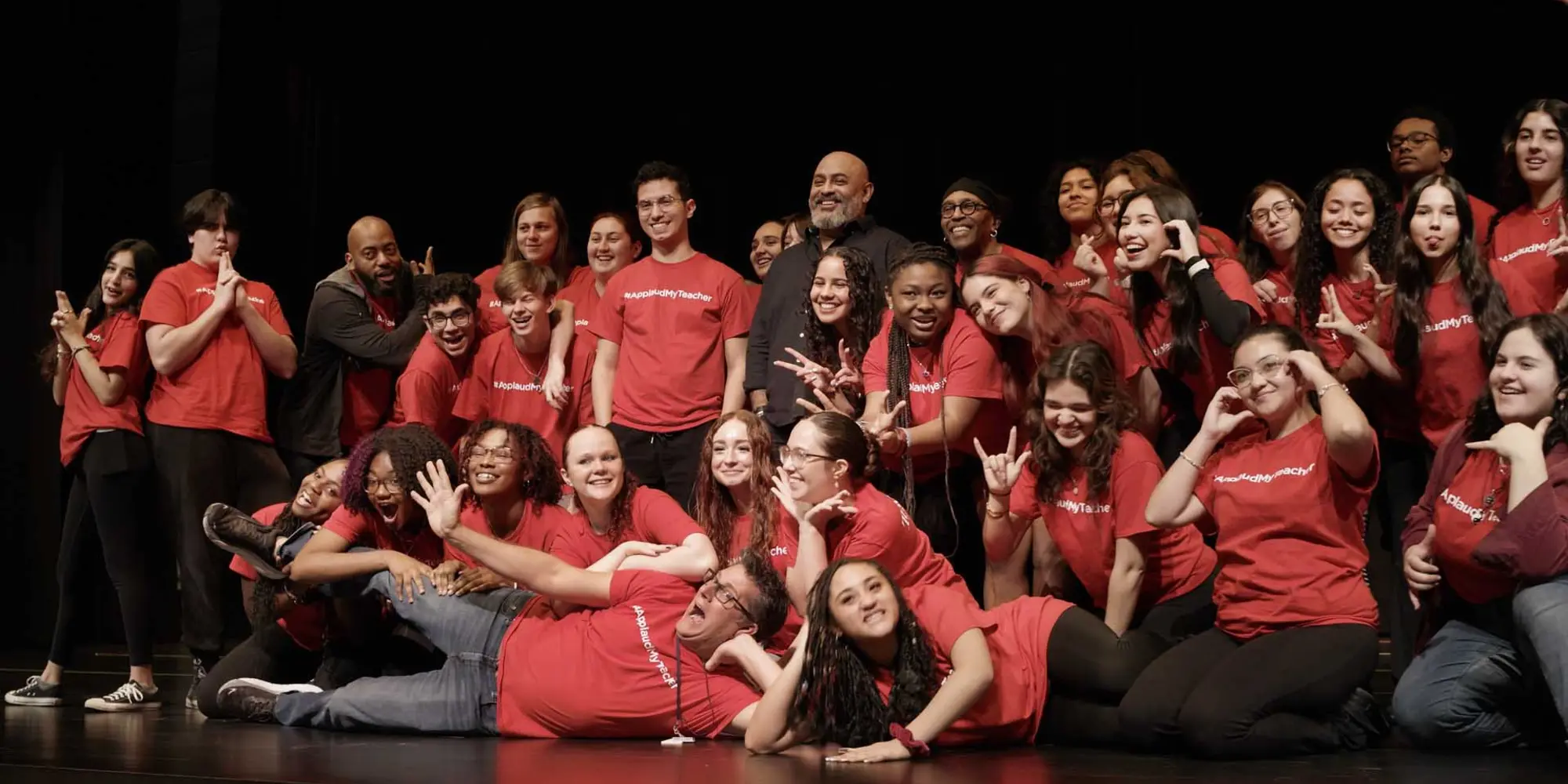 A group photo of the EITEA master class presented by the CMU School of Drama.