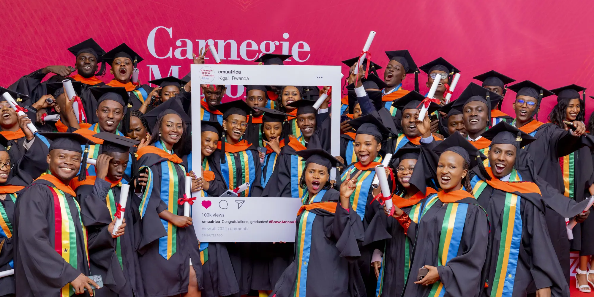 A group of CMU-Africa graduates