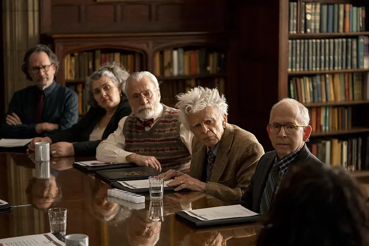 Professors seated at a table.