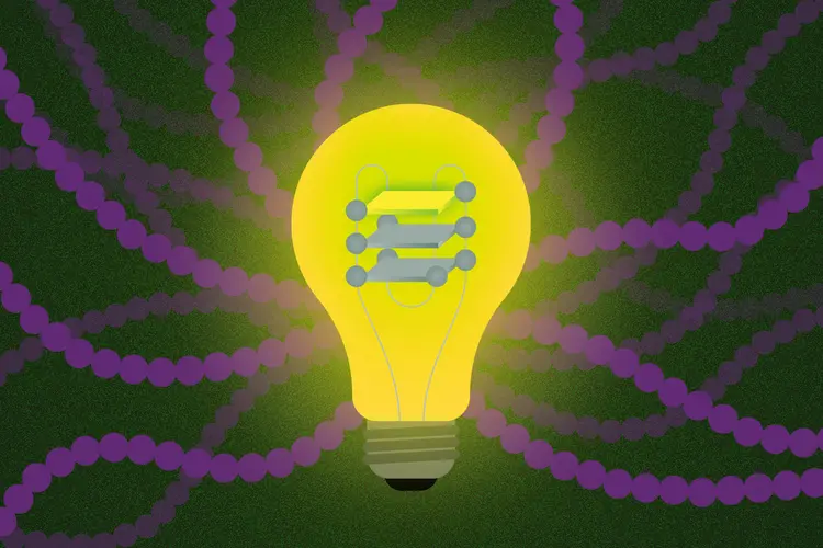 A graphic depicting a light bulb.