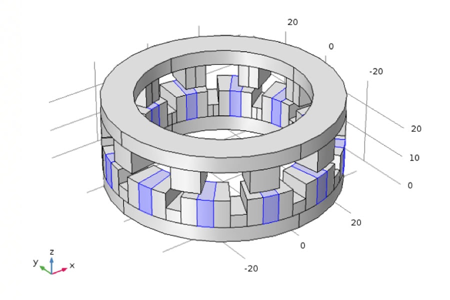 illustration of a magnetic motor