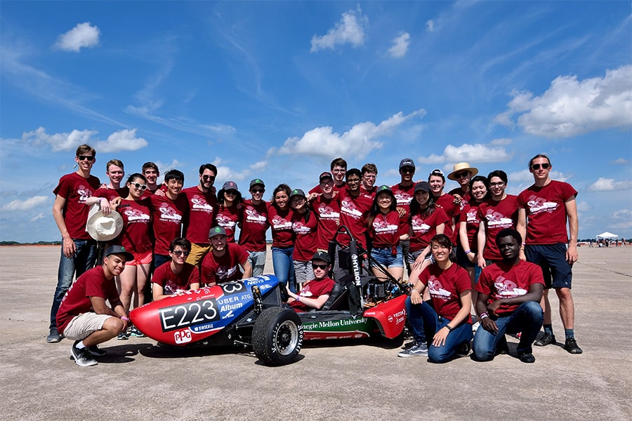 Image of racing team