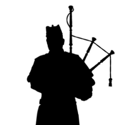 Bagpiper silhouette