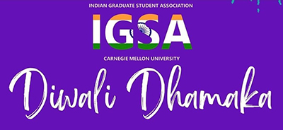Event poaster with IGSA logo and text Diwali Dhamaka