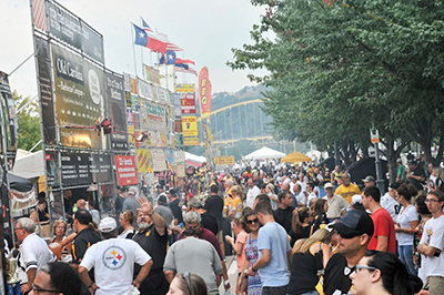 Picture of people outside at Rib Fest 2017