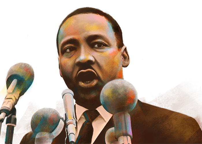 Martin Luther King Jr. Watercolor Illustration